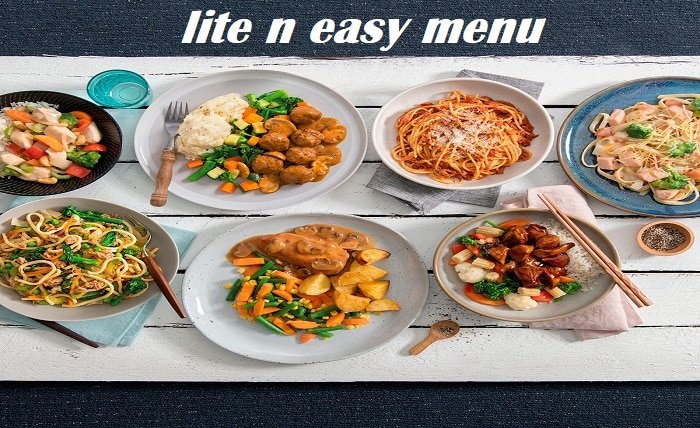 lite n easy menu